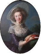 elisabeth vigee-lebrun Portrait of Victoire Pauline de Riquet de Caraman (1764-1834), wife of Jean Louis, Vicomte de Vaudreuil (1763-1816) painting